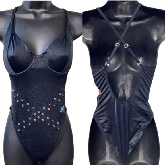 Harley-Davidson vintage Women's Black Swim… - Picture 4 of 5